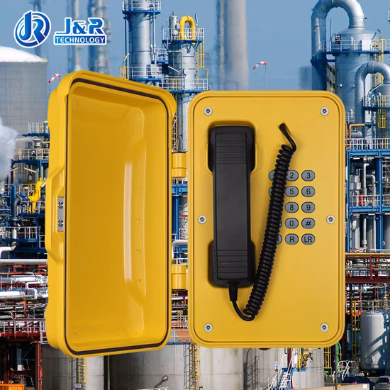 VoIP Tunnel Waterproof Industrial Weatherproof Telephone with External Beacon & Hooter Optional