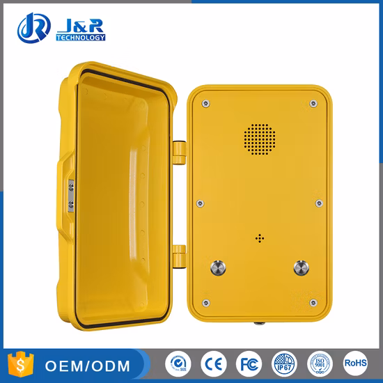 Weatherproof Emergency Telephone for Outdoor, Moisture Resistant Tunnel Telephones