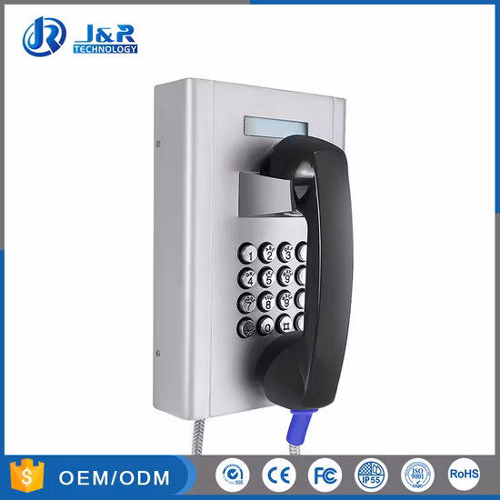 Vandal Resistant Hospital Telephone, Rugged Telephone with LCD Display for Bank Service