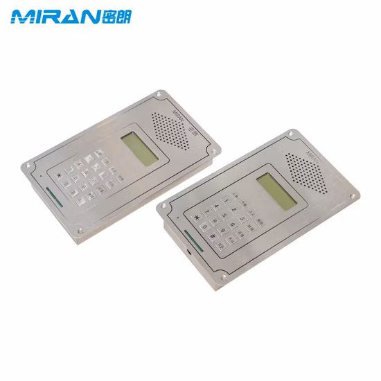 Analog/SIP Clean Room Phones, Flush Mounted Elevator Telephone with Stainless Steel Body & Keypad